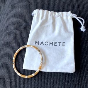 Machete Resin Thin Bangle Bracelet in Calico